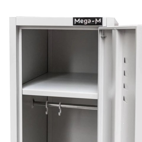 Szafka BHP ubraniowa 1 drzwiowa 36 cm szara pracownicza MTP001933