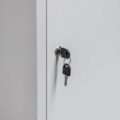 Szafka BHP ubraniowa 1 drzwiowa 36 cm szara pracownicza MTP001933