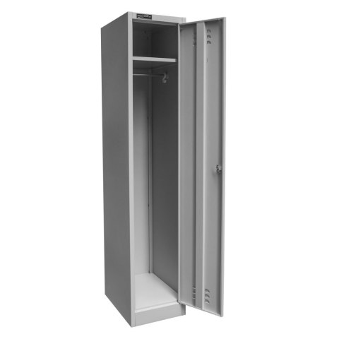 Szafka BHP ubraniowa 1 drzwiowa 36 cm szara pracownicza MTP001933