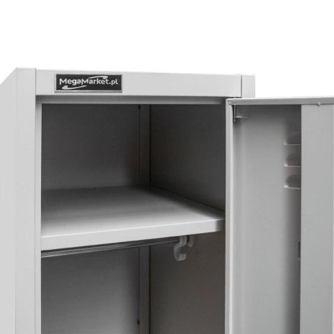 Szafka BHP ubraniowa 1 drzwiowa 36 cm szara pracownicza MTP001933
