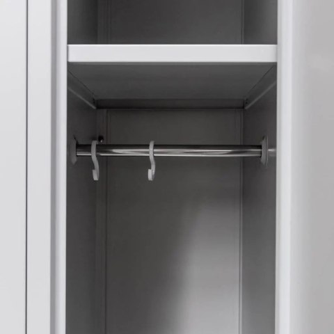 Szafka BHP ubraniowa 3 drzwiowa 90 cm szara do szatni pracowniczej MTP001937