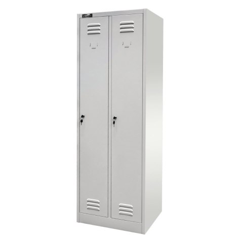 Szafka BHP ubraniowa 3 drzwiowa 90 cm szara do szatni pracowniczej MTP001937