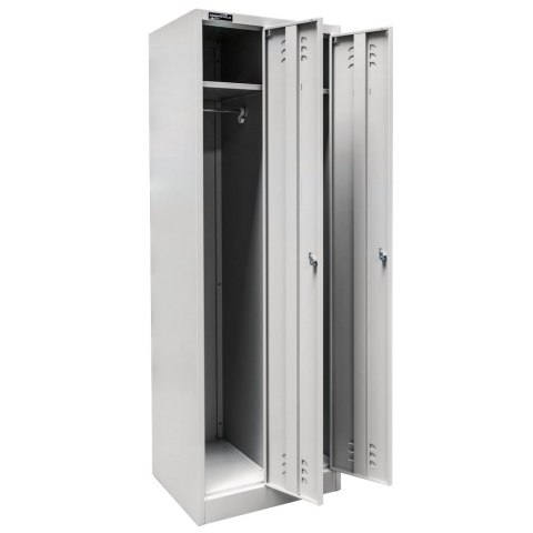 Szafka BHP ubraniowa 3 drzwiowa 90 cm szara do szatni pracowniczej MTP001937