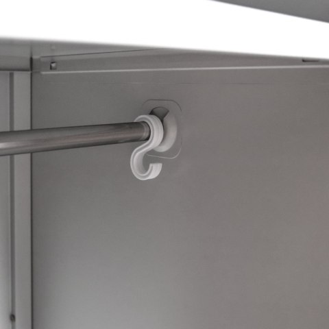 Szafka BHP ubraniowa 3 drzwiowa 90 cm szara do szatni pracowniczej MTP001937