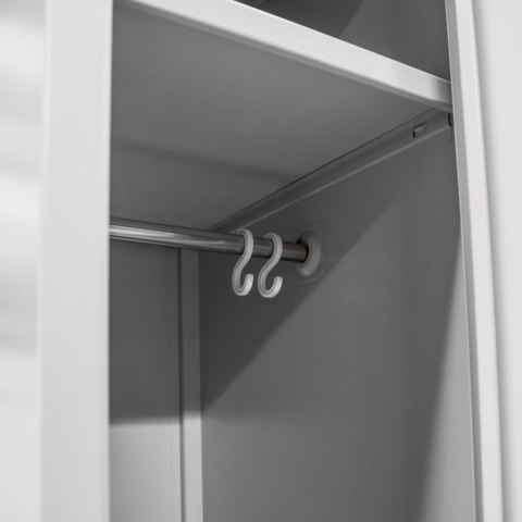 Szafka BHP ubraniowa 3 drzwiowa 90 cm szara do szatni pracowniczej MTP001937