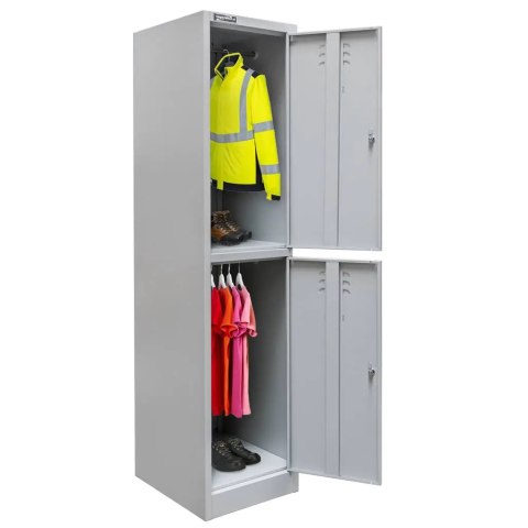 Szafka BHP skrytkowa 2 drzwiowa 40 cm na ubrania pracownicze MTP002640
