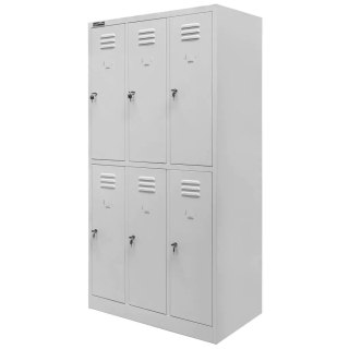 Szafka BHP skrytkowa 6 drzwiowa 90 cm na ubrania pracownicze MTP002642