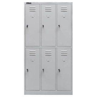 Szafka BHP skrytkowa 6 drzwiowa 90 cm na ubrania pracownicze MTP002642