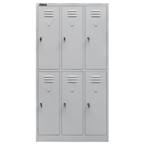 Szafka BHP skrytkowa 6 drzwiowa 90 cm na ubrania pracownicze MTP002642