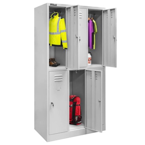 Szafka BHP skrytkowa 6 drzwiowa 90 cm na ubrania pracownicze MTP002642