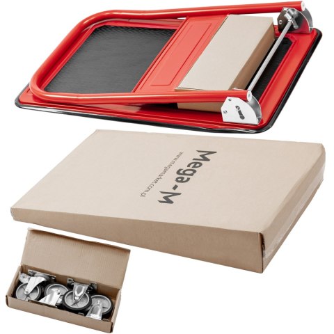 Wózek platformowy magazynowy 150kg koła na łożyskach MTP002749