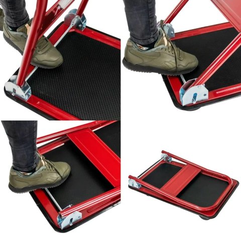 Wózek platformowy magazynowy udźwig 150kg poręczny MTP002748