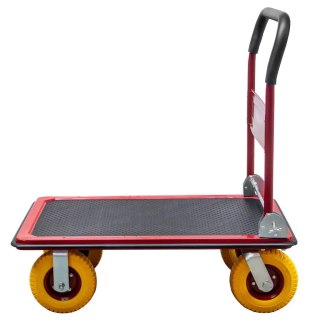 Wózek platformowy magazynowy 450kg koła poliuretanowe MTP002351