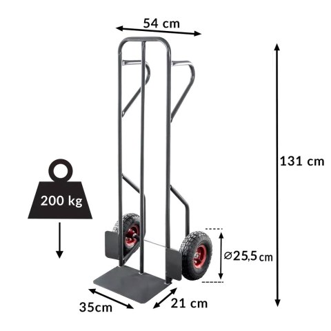 Wózek transportowy magazynowy młynarka taczkowy TM220 MPP000405