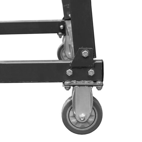 Drabina magazynowa przejezdna 4 stopnie wysokość 102 cm MTP003337