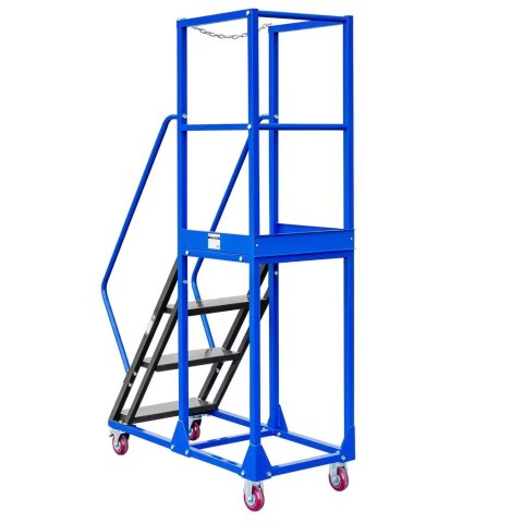 Drabina magazynowa przejezdna standard 4 stopnie H100 cm MTP004353