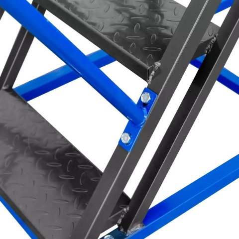 Drabina magazynowa przejezdna standard 4 stopnie H100 cm MTP004353