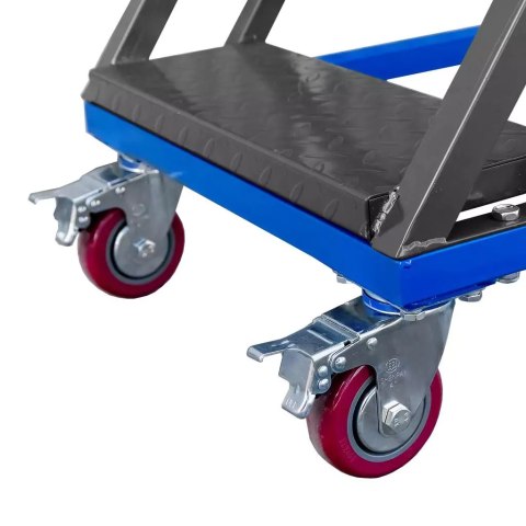 Drabina magazynowa przejezdna standard 4 stopnie H100 cm MTP004353