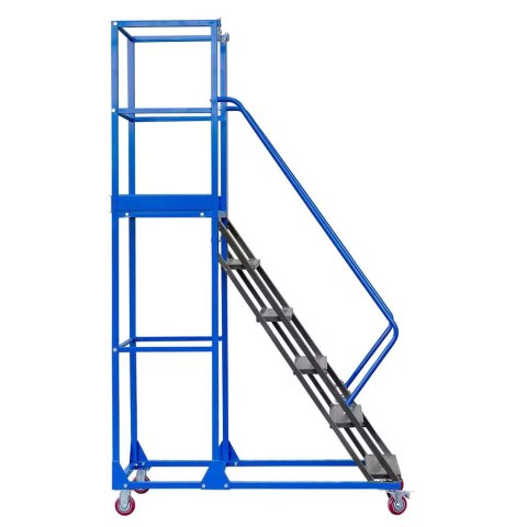 Drabina magazynowa przejezdna standard 6 stopni H150 cm MTP004354