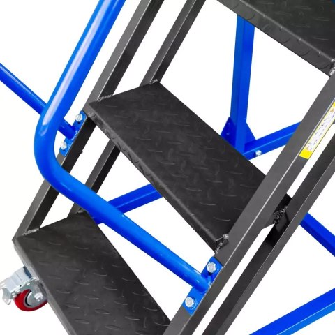 Drabina magazynowa przejezdna standard 6 stopni H150 cm MTP004354