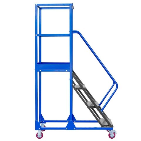 Drabina magazynowa przejezdna standard 6 stopni H150 cm MTP004354