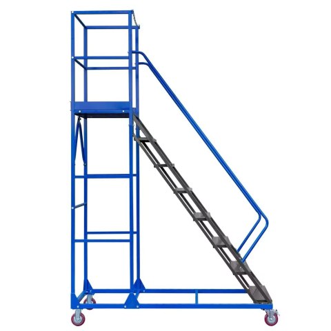 Drabina magazynowa przejezdna standard 8 stopni H200 cm MTP004355