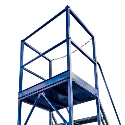 Drabina magazynowa przejezdna standard 8 stopni H200 cm MTP004355