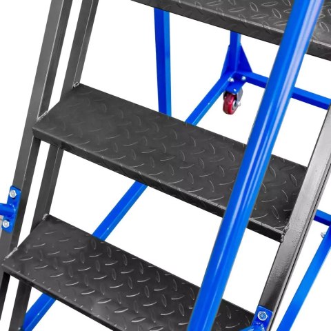 Drabina magazynowa przejezdna standard 8 stopni H200 cm MTP004355