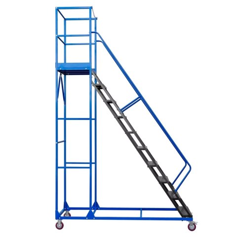 Drabina magazynowa przejezdna standard 10 stopni H250 cm MTP004356