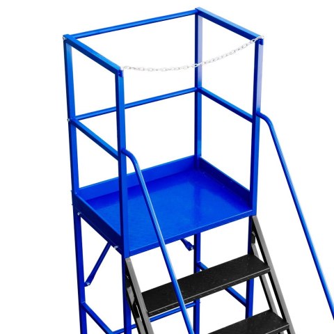 Drabina magazynowa przejezdna standard 10 stopni H250 cm MTP004356