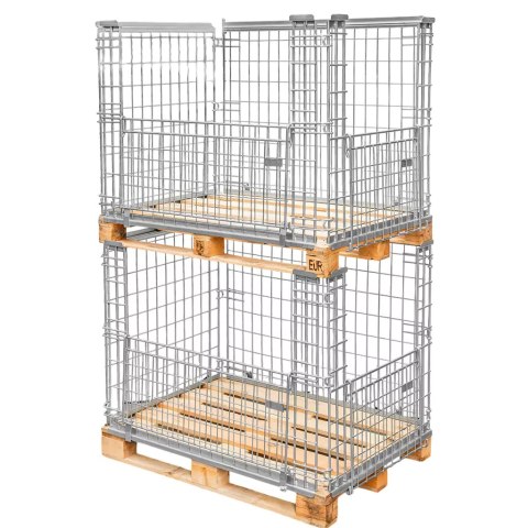 Gitterbox nadstawka na paletę 120x80 cm otwierana MTP004408