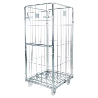 Rollkontener wózek siatkowy pralniczy Universal 4 ściany ocynk MPP001081