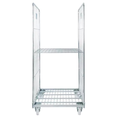 Rollkontener wózek siatkowy transportowy Universal 2 ściany 1 półka MPP001076