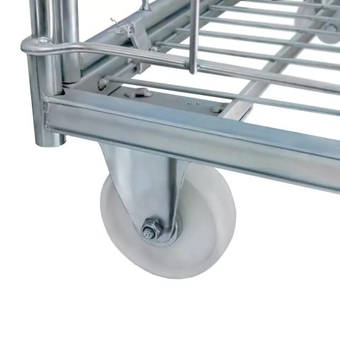 Rollkontener wózek siatkowy transportowy Universal 2 ściany 1 półka MPP001076