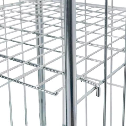 Rollkontener wózek siatkowy transportowy Universal 3 ściany 2 półki MPP001080