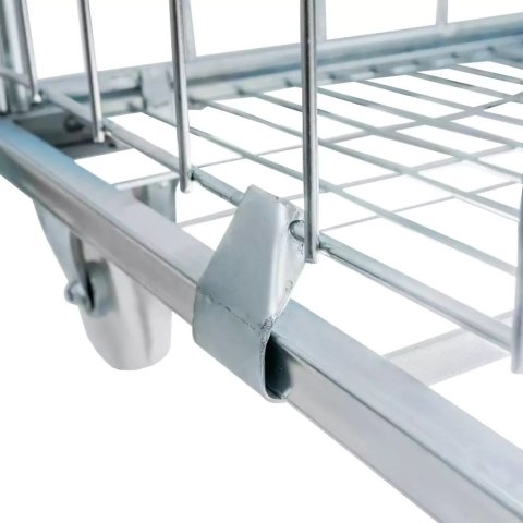 Rollkontener wózek siatkowy transportowy Universal 3 ściany 2 półki MPP001080