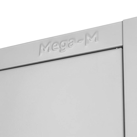 Szafa biurowa metalowa Wenus 4 szuflady pełne drzwi 90x40x185 szara MTP004761