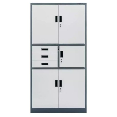 Szafa biurowa metalowa Wenus sejf pełne drzwi 90x40x185 grafit MTP004767