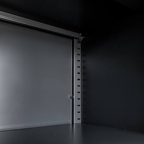 Szafa biurowa metalowa Wenus sejf pełne drzwi 90x40x185 grafit MTP004767