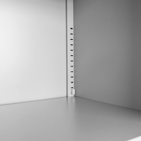 Szafa biurowa metalowa Wenus sejf pełne drzwi 90x40x185 szara MTP004765