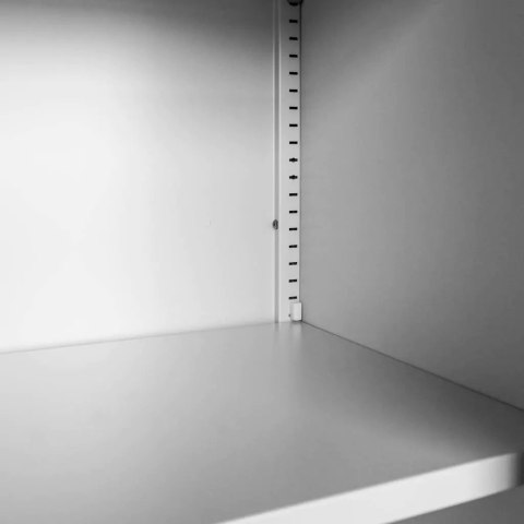 Szafa biurowa Wenus przeszklone drzwi 90x40x185 szara MTP004756