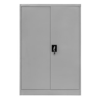 Szafa biurowa metalowa na dokumenty pełne drzwi 90x40x140 szara MTP003823
