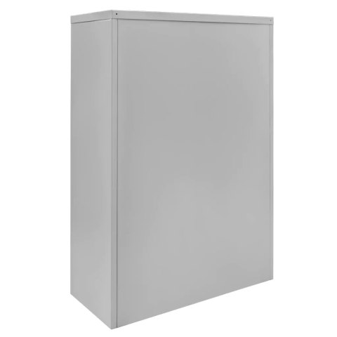 Szafa biurowa metalowa na dokumenty pełne drzwi 90x40x140 szara MTP003823