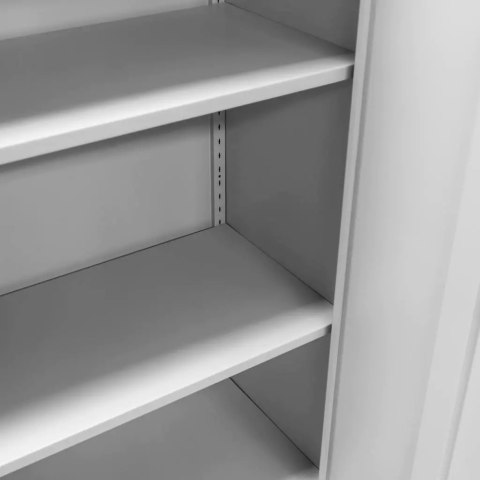 Szafa biurowa metalowa na dokumenty pełne drzwi 90x40x140 szara MTP003823