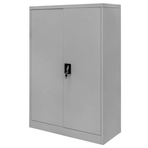 Szafa biurowa metalowa na dokumenty pełne drzwi 90x40x140 szara MTP003823