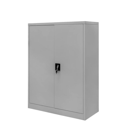 Szafa biurowa metalowa na dokumenty pełne drzwi 90x40x140 szara MTP003823