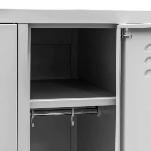 Szafka BHP ubraniowa 4 drzwiowa 120x50x180 cm szara do szatni MTP003092