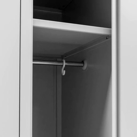 Szafka BHP ubraniowa 4 drzwiowa 120x50x180 cm szara do szatni MTP003092