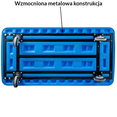 Wózek platformowy składany 500kg magazynowy rozmiar L MTP004401