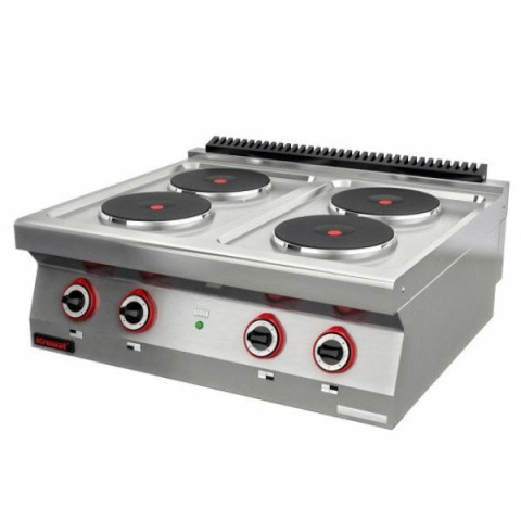 Profesjonalna Kuchnia Elektryczna 4-Płytytowa 4x2,6kW Kromet 700.Ke-4